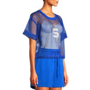 [NEW] Women's PSK Collective Mesh Crop Top Size:: LARGE Active Athletic Fashion